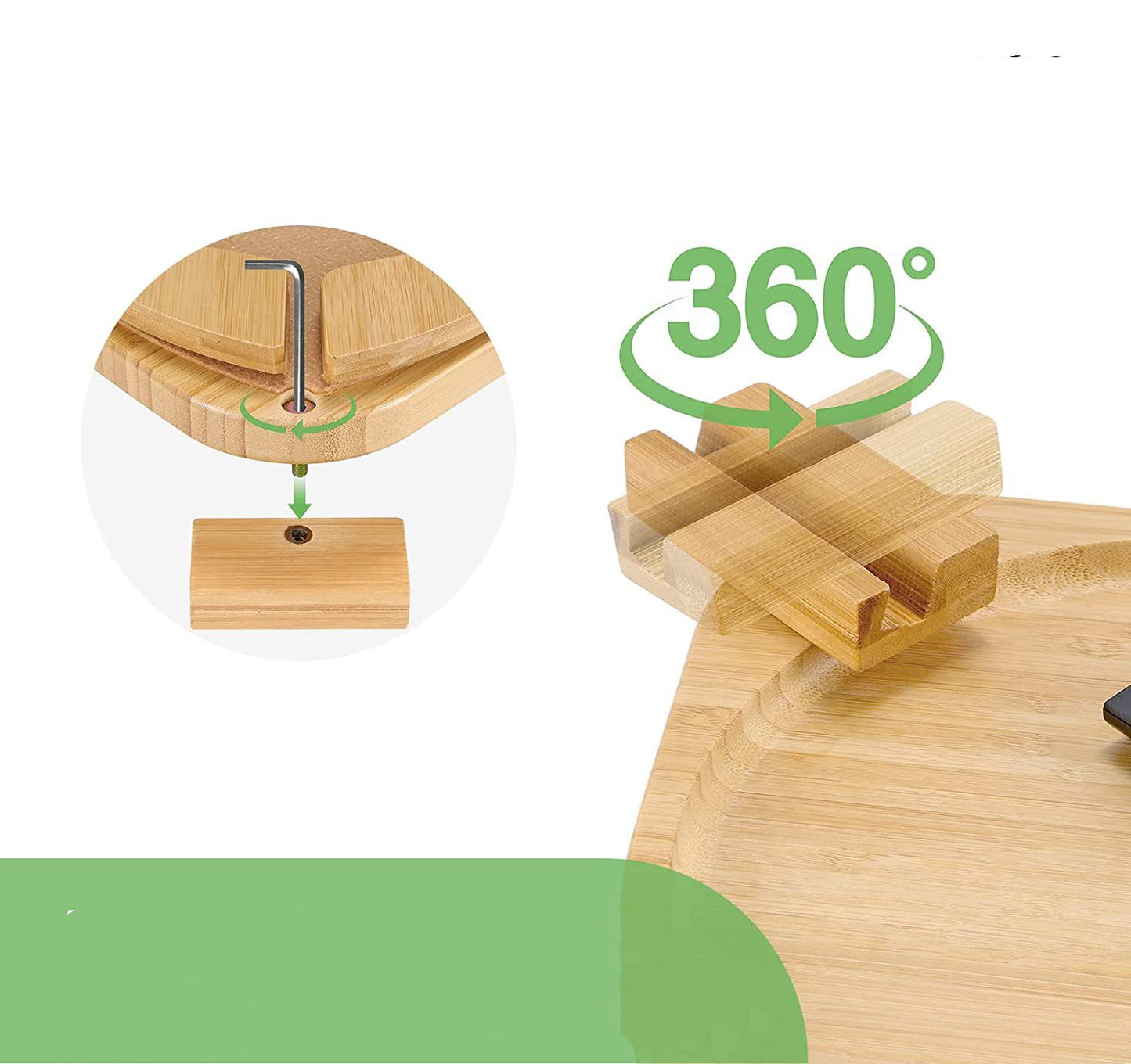 Bamboo Sofa Tray – Elevate Your Couch Comfort with Style