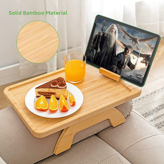 Bamboo Sofa Tray – Elevate Your Couch Comfort with Style