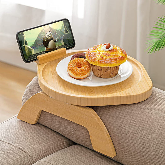Bamboo Sofa Tray – Elevate Your Couch Comfort with Style