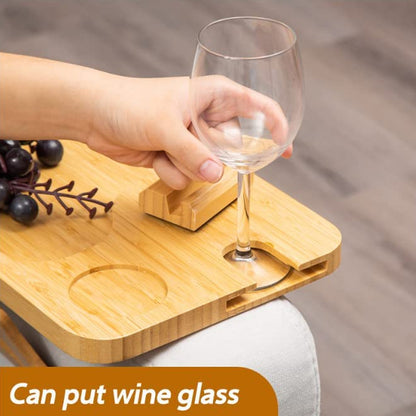 Wooden Lazy Sofa Tray – Effortless Comfort Meets Chic Design